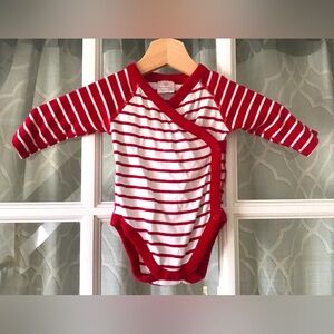 Hanna Andersson 3-6 mos / 60 100% organic cotton layette striped bodysuit